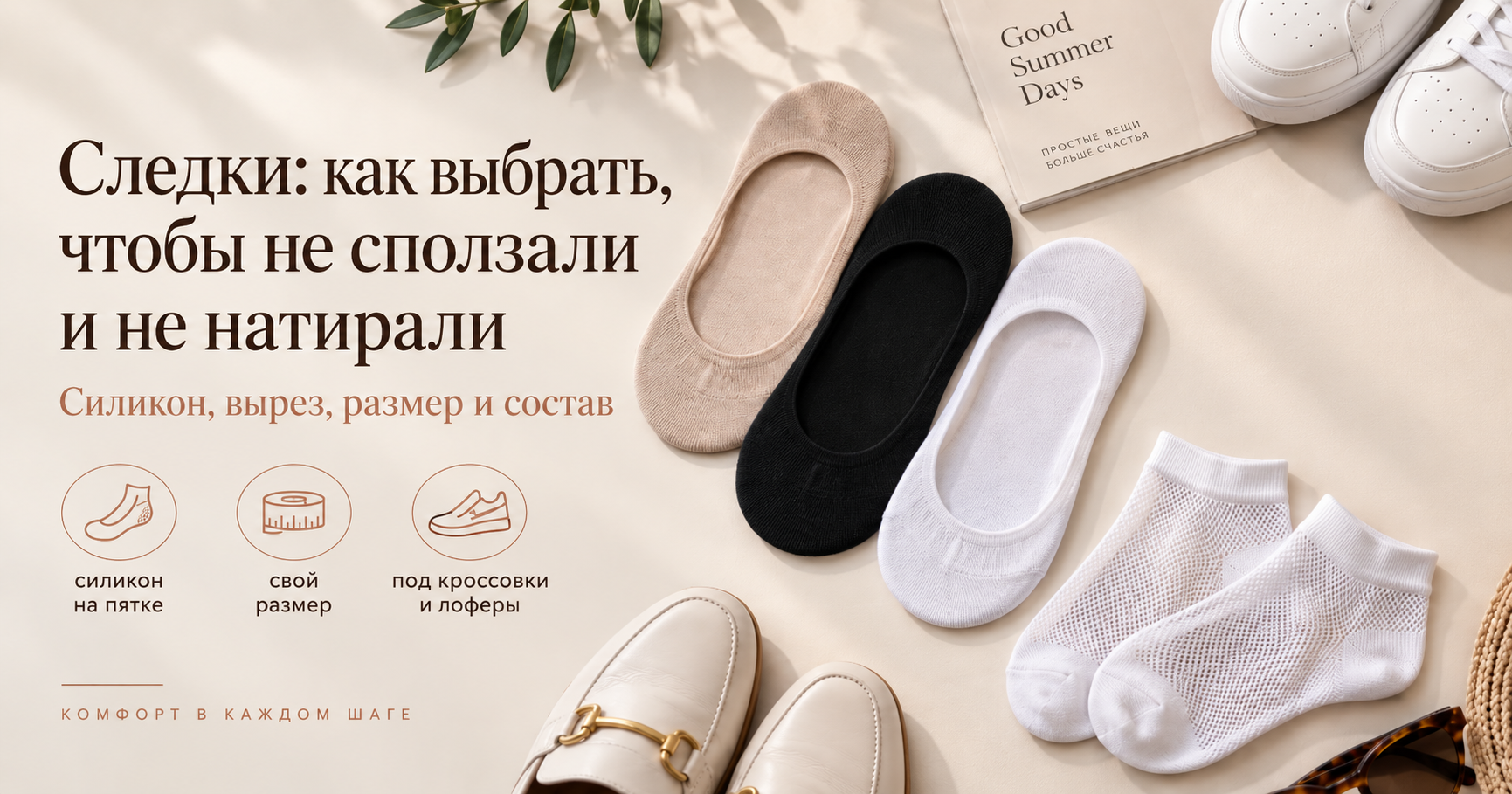 Следки: как выбрать, чтобы не сползали и не натирали