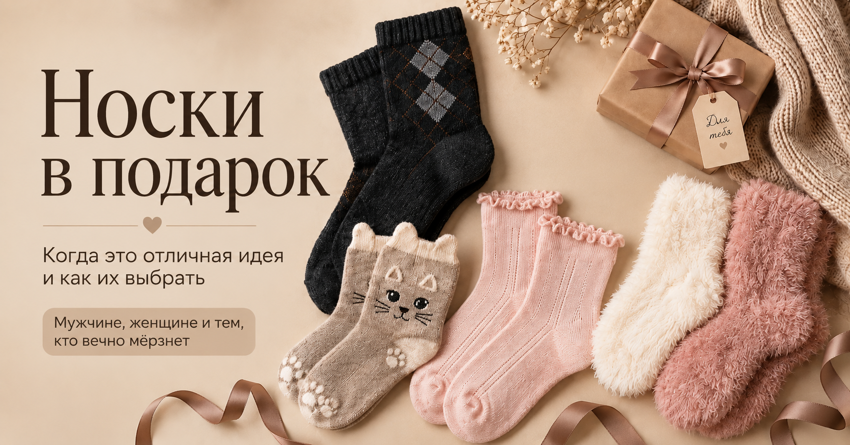 Носки в подарок: когда это отличная идея и как их выбрать